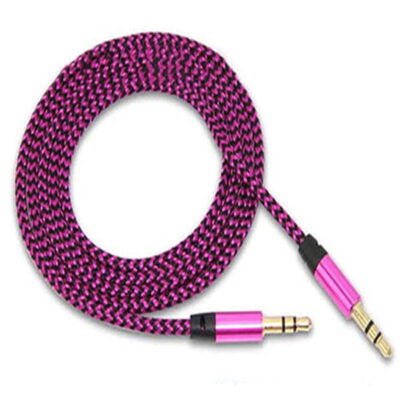 Braided AUX CABLE -Purple