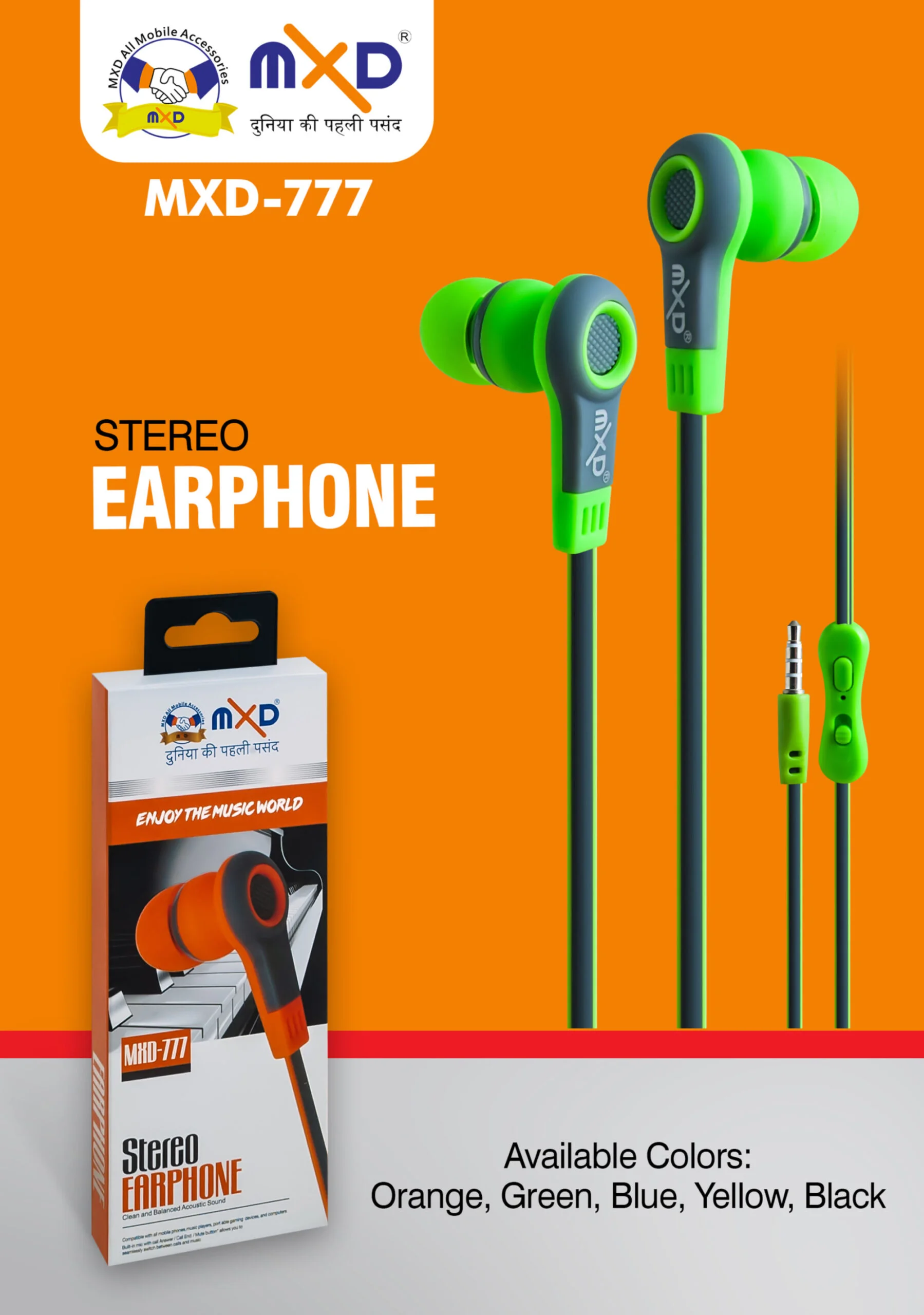 Universal Stereo Earphones Compatible with Samsung Galaxy and iPhone - High-Quality Sound Headphones