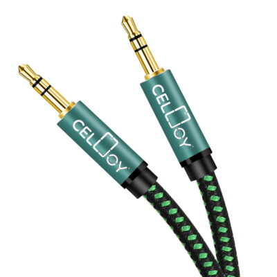 Braided AUX Cable Green