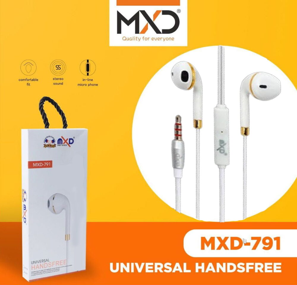 Universal Handsfree Earphones with Mic - Headphones for iPhone & Samsung Galaxy Headset
