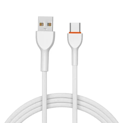 USB Type-C 2.4A Fast Charging Flat Cable - Stress-Resistant, Tangle-Free & Sturdy