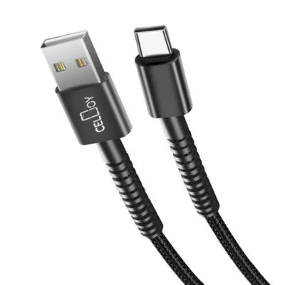 Durable Nylon Braided USB-C Type-C Charger Cable 1M/2M Fast Charging & Data Transfer Phone Lead