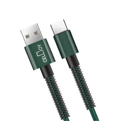Durable Nylon Braided USB-C Type-C Charger Cable 1M/2M Fast Charging & Data Transfer Phone Lead
