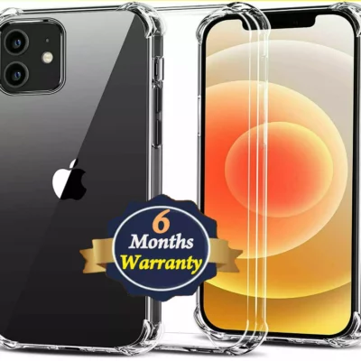 Shockproof Clear Bumper Case for iPhone 11 Pro, X, XS, 8, 7, 6, 6S - Protective Silicone Cover