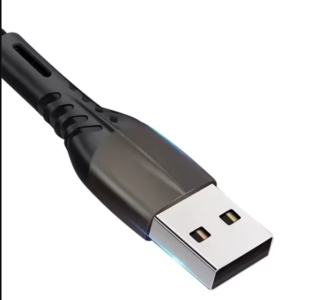 USB Type-C 5.1A Fast Charging Nylon Braided Cable with durable metal zinc alloy connectors and LED light for Android phones, providing fast charging and enhanced durability. USB Type-C 5.1A Fast Charging Nylon Braided Cable with durable metal zinc alloy connectors and LED light for Android phones, providing fast charging and enhanced durability.